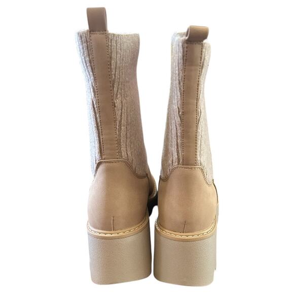 DV by Dolce Vita Vionie Sock Bootie Women’s 9M Light Tan Memory Foam NEW - Picture 4 of 6